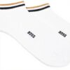 BOSS Calzini Uomo Cotone Stripe Pacco 2 Blu Bianco Nero