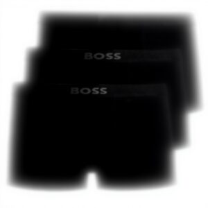 Boxer BOSS Trunk Black 3pack cotone elastico uomo