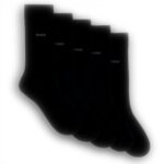 Calze uomo BOSS 5p confortevoli traspiranti nero blu