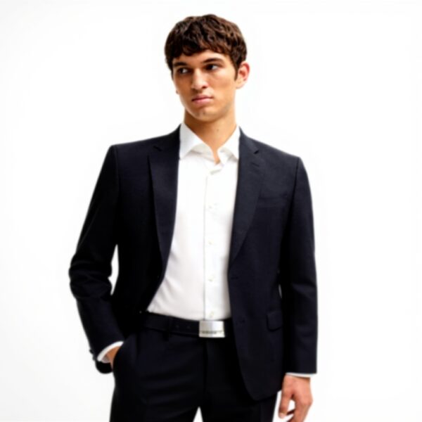 Cintura Uomo BOSS Baxton Nero Puro Piacere Alta Qualità