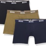 BOSS Boxer Uomo Pacco 3 Grigio Antracite Nero Comfort-0