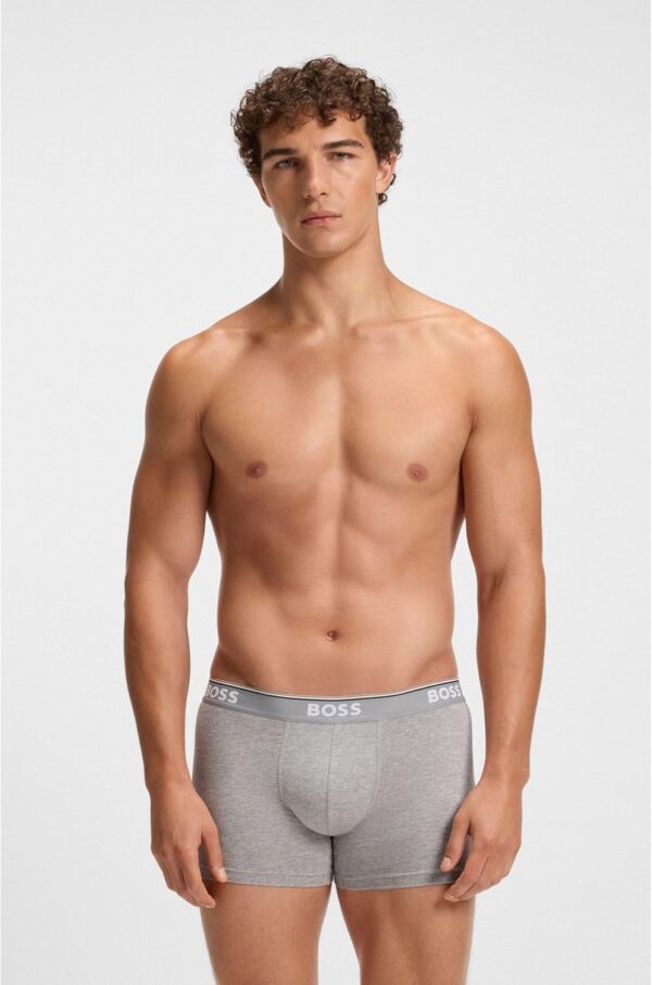 BOSS Boxer Uomo 3p Power Boxer Comodo Traspirante-2