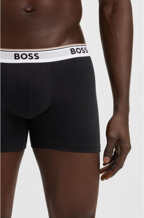 BOSS Boxer Uomo 3 Pezzi Cotone Morbido Intimo Power Boxer-4