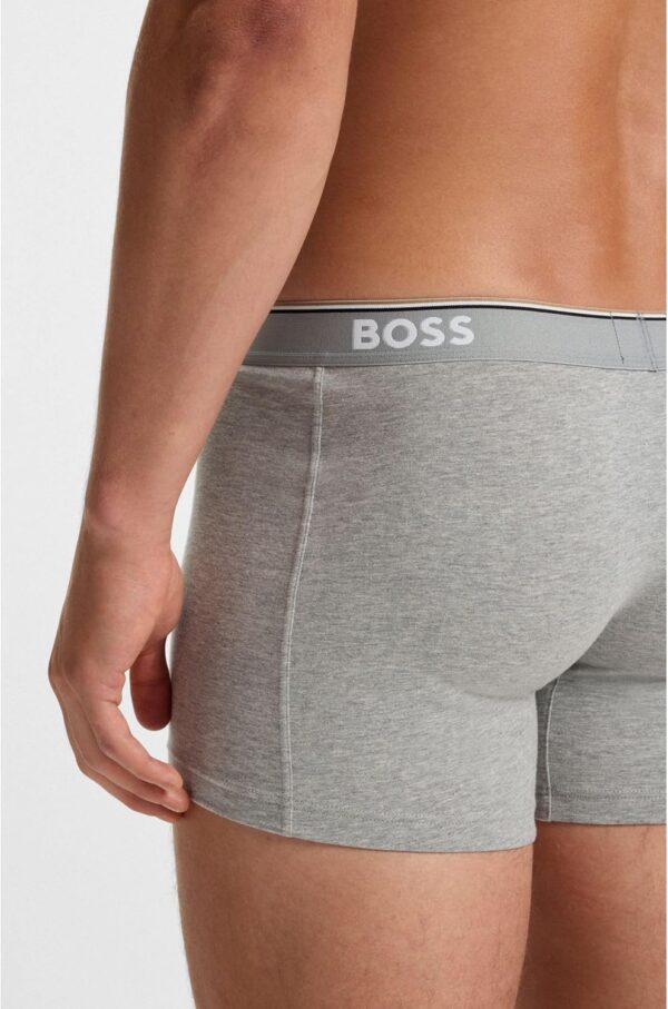 BOSS Boxer Uomo 3p Power Boxer Comodo Traspirante-5