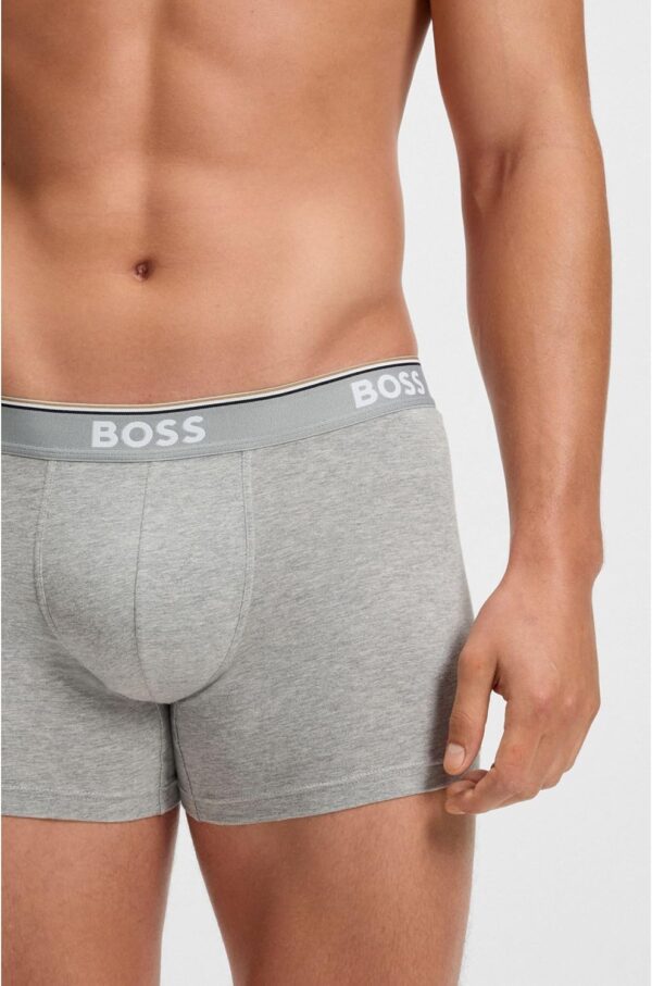 BOSS Boxer Uomo 3p Power Boxer Comodo Traspirante-4