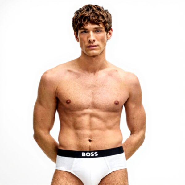 BOSS Slip Uomo Breve Pacco 3 Cotone Vita Bassa