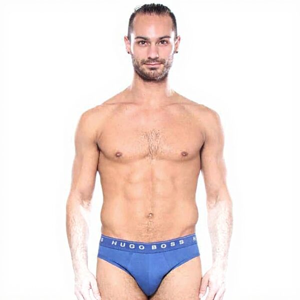 BOSS Mutande Uomo Cotone Puro 3 Pezzi Slip Confortevoli