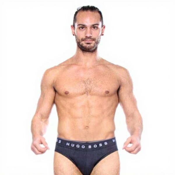 BOSS Mutande Uomo Cotone Puro 3 Pezzi Slip Confortevoli