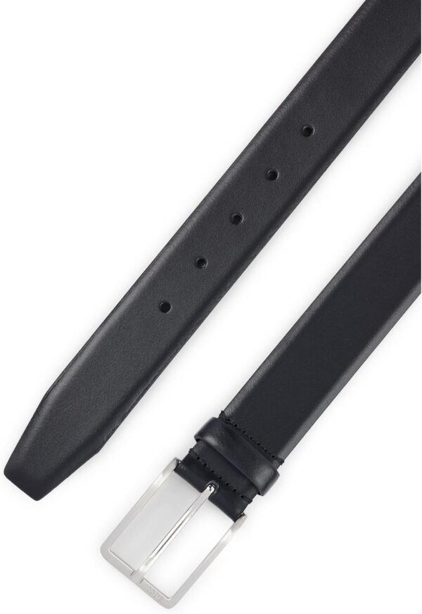 BOSS Cintura Uomo Erman-l_sz35 Pelle Marrone Nero 3.5 cm-5