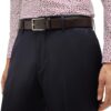 Cintura Uomo BOSS Erman-l_sz35 Marrone Scuro Nero 35 cm-1