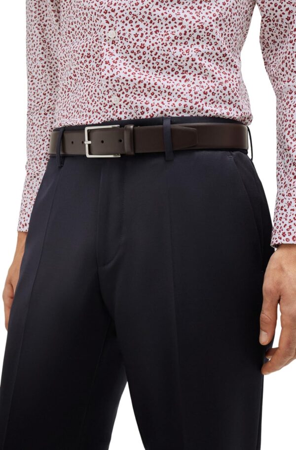 Cintura Uomo BOSS Erman-l_sz35 Marrone Scuro Nero 35 cm-1