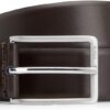 Cintura Uomo BOSS Erman-l_sz35 Marrone Scuro Nero 35 cm-0
