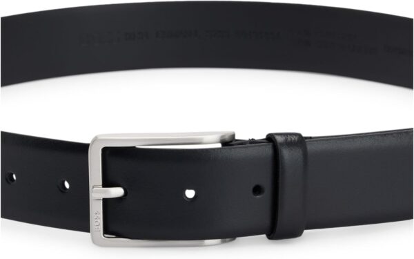 BOSS Cintura Uomo Erman-l_sz35 Pelle Marrone Nero 3.5 cm-3