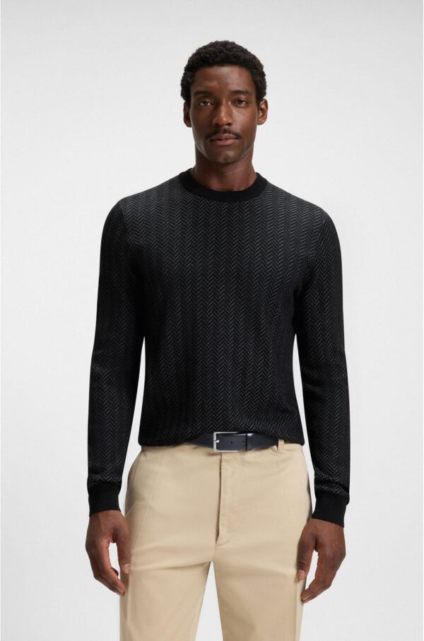 BOSS Cintura Uomo Erman-l_sz35 Pelle Marrone Nero 3.5 cm-2