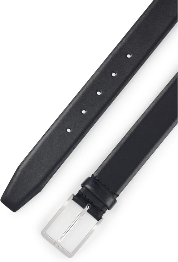 BOSS Cintura Uomo Erman-l_sz35 Pelle Marrone Nero 3.5 cm-1