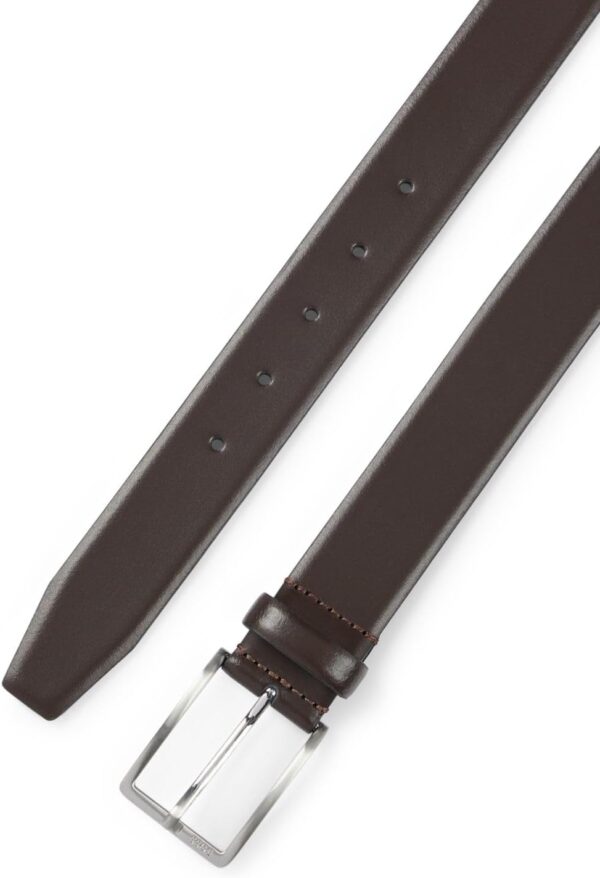 Cintura Uomo BOSS Erman-l_sz35 Marrone Scuro Nero 35 cm-2