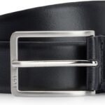 BOSS Cintura Uomo Erman-l_sz35 Pelle Marrone Nero 3.5 cm-0