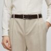 Cintura Uomo BOSS Erman-l_sz35 Marrone Scuro Nero 35 cm-4