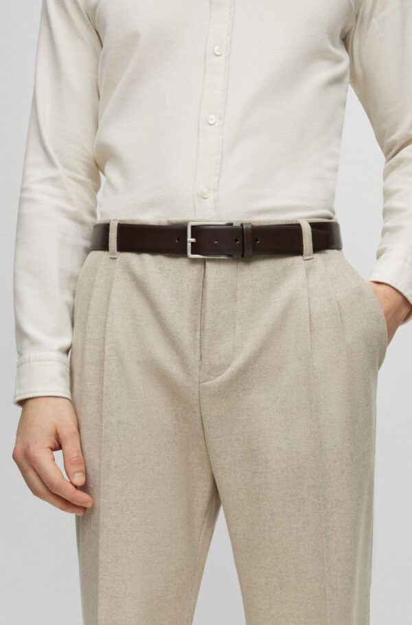 Cintura Uomo BOSS Erman-l_sz35 Marrone Scuro Nero 35 cm-4