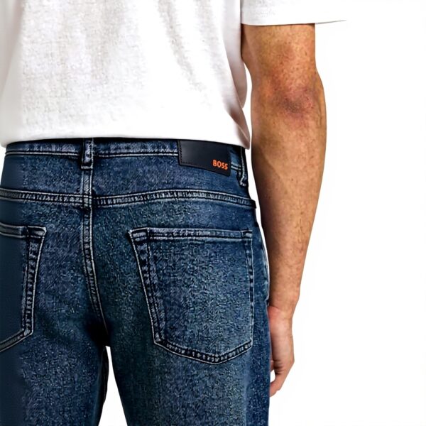 BOSS Maine Jeans Uomo Blu Medio Vestibilità Normale