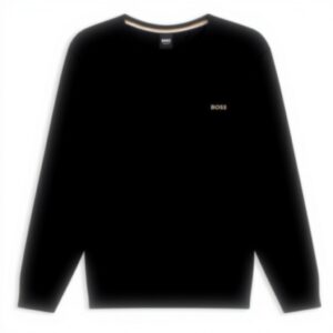 BOSS T-shirt Uomo Cotone Maglietta Maniche Lunghe Logo