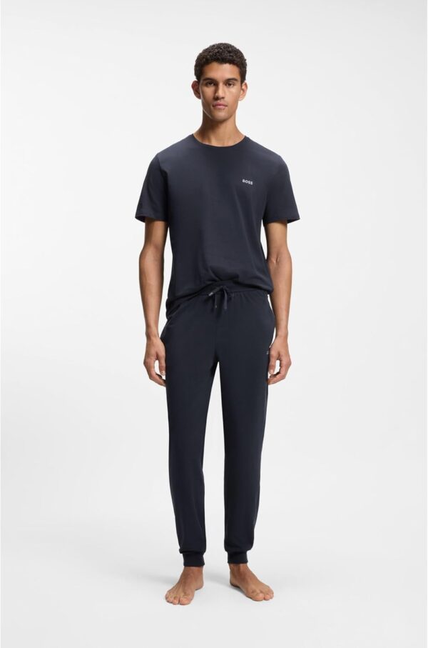 Pantaloni Uomo BOSS Mix&Match Vita Elasticizzata Blu Scuro-1