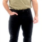 Jeans Boss ReMaine BC-C Uomo Nero3 Vita Media Gamba Dritta