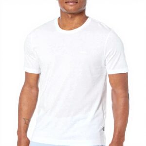 T-shirt Uomo Boss Logo Cotone Maglia Basic Bianca M