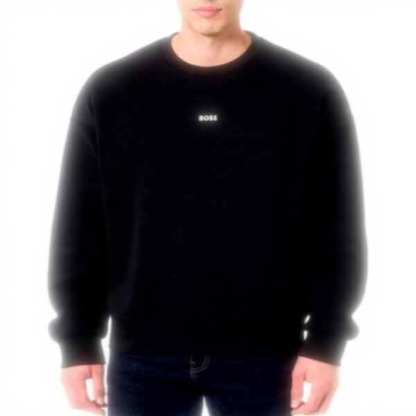Felpa con cappuccio Hugo Boss Uomo Nero comfort casual