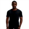 BOSS T-Shirt Uomo Nero Classico Morbido Traspirante XL
