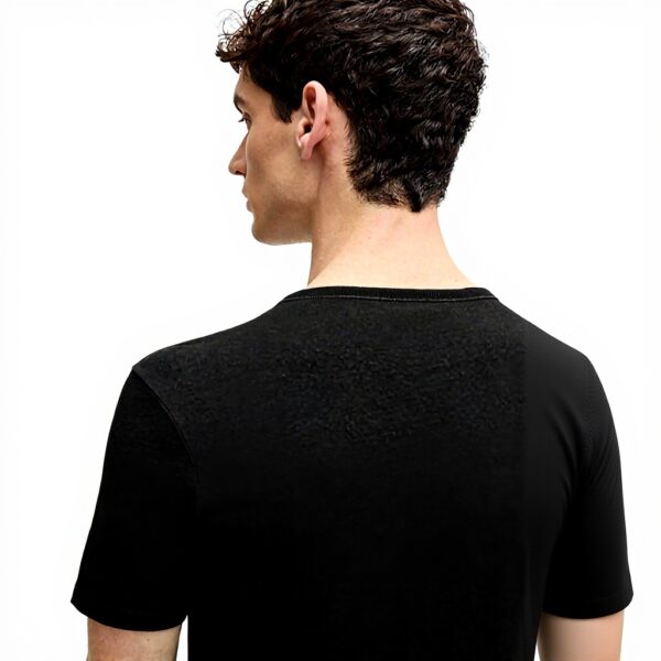 BOSS T-Shirt Uomo Nero Classico Morbido Traspirante XL