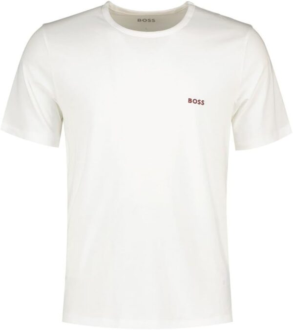 BOSS T-Shirt RN 3p Maglietta Uomo Cotone Ricamato-5