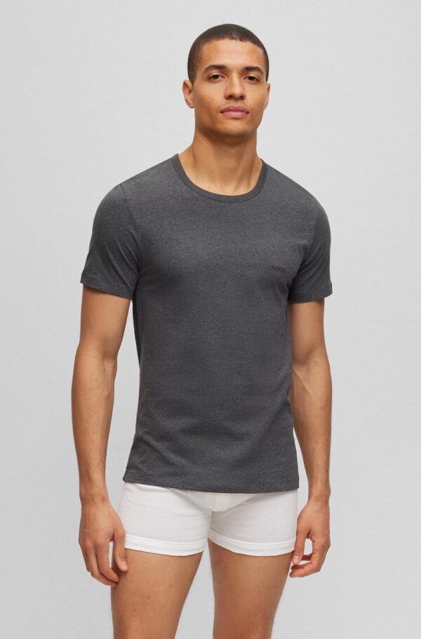 BOSS Maglietta Uomo 3 Pezzi Cotone T-shirt Pacco-2