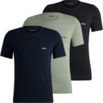 BOSS T-Shirt RN 3p Maglietta Uomo Pacco 3 Cotone-0