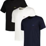 BOSS T-Shirt RN 3p Maglietta Uomo Cotone Ricamato-0