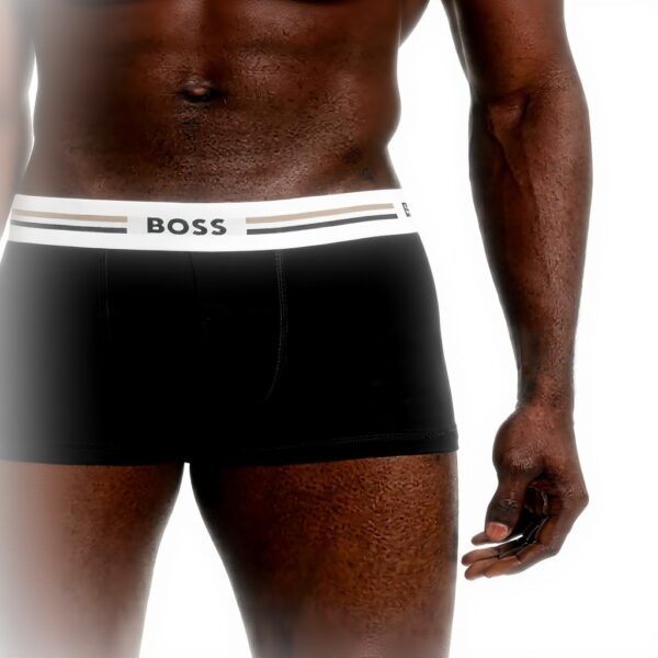 BOSS Boxer aderenti Uomo Trunk 3P Revive Tronco Nero XL
