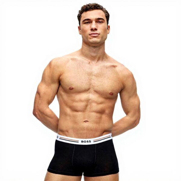 BOSS Boxer aderenti Uomo Trunk 3P Revive Tronco Nero XL