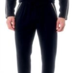 Pantaloni Pigiama Uomo Boss Cotone Elasticizzato Blu Grigio