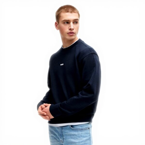 BOSS Wesmallcrew Maglione Uomo Cotone 100 Maglieria