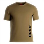 T-shirt Uomo HUGO Beach 100 Cotone Blu Medio