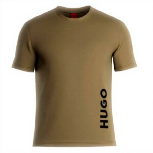 T-shirt Uomo HUGO Beach 100 Cotone Blu Medio
