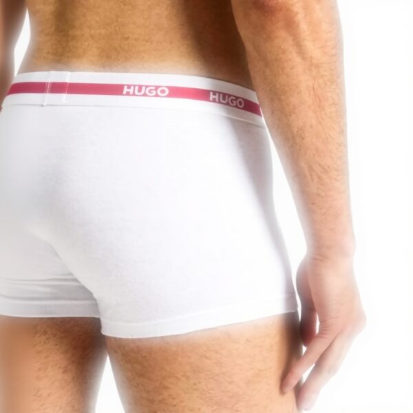 HUGO Boxer Uomo Tripl Planet Breve Cotone Elastan