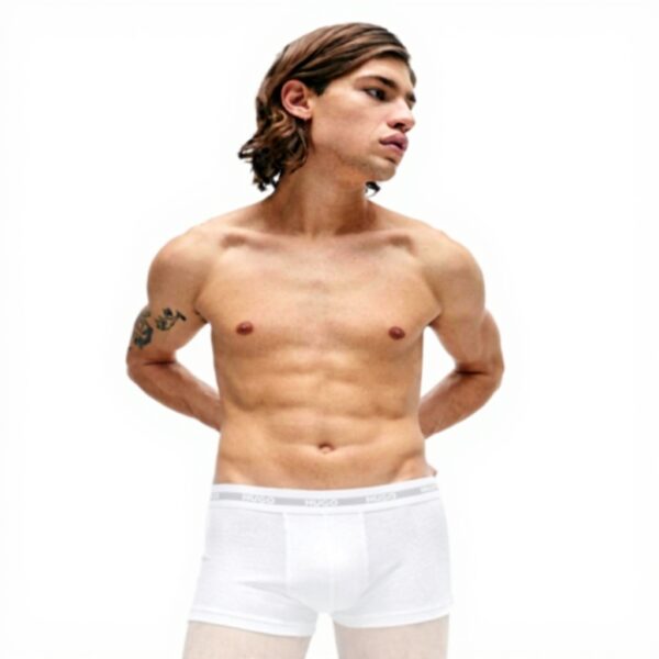 HUGO Boxer Uomo Tripl Planet Breve Cotone Elastan
