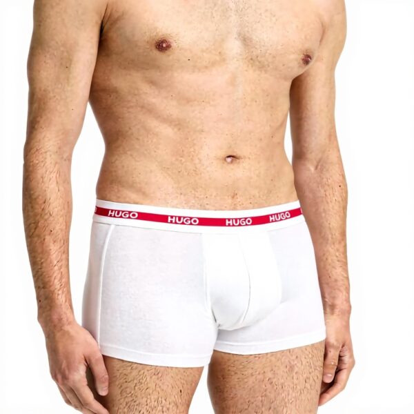 HUGO Boxer Uomo Tripl Planet Breve Cotone Elastan