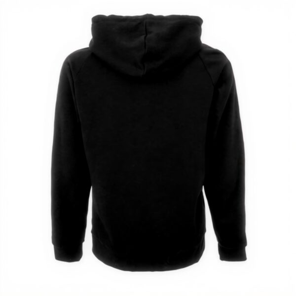 Felpa Uomo Hugo Boss Nero Logo Ricamato Cappuccio