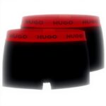 HUGO Trunk Uomo Boxer Aderenti Triplet Pack Nero