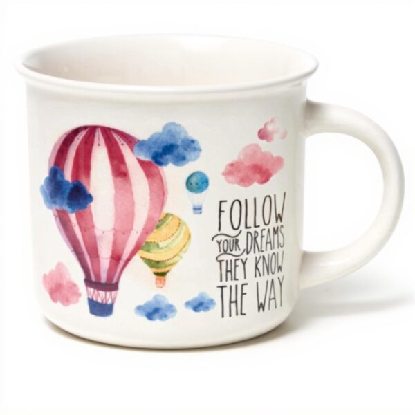 Tazza da cappuccino Legami Air Ballon porcellana New Bone