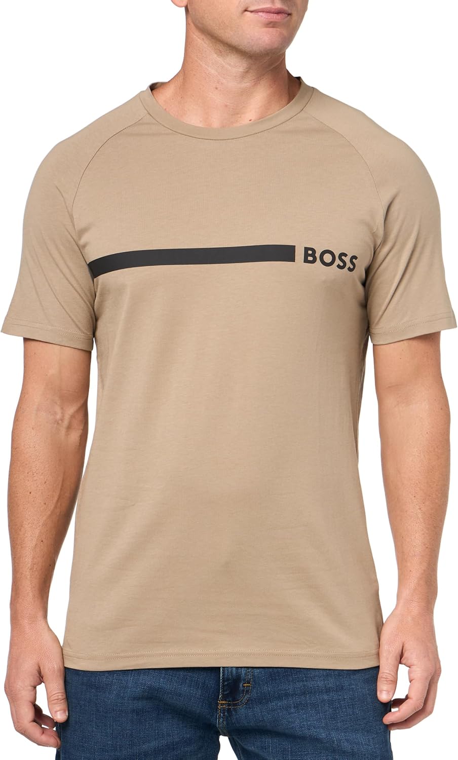 Pavo Monitor Arm mounted on a glass desk with cables organized