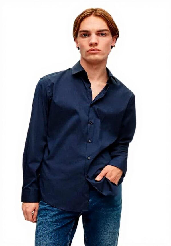 HUGO Kenno Camicia Uomo Button-Down Collar Slim Fit