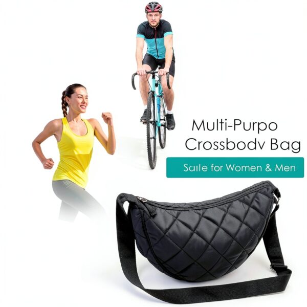 Borsa a spalla donna Micmores nylon impermeabile design-6